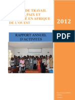 GTFPS Rapport Annuel d'activités 2012