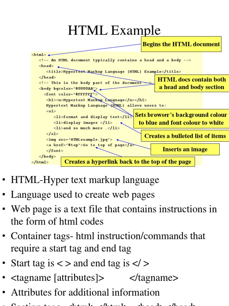 HTML and Some Scripting | PDF | Html Element | Html