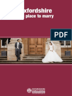 Oxfordshire the Place to Marry