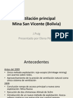 Ventilación Principal Mina San Vicente (Bolivia)