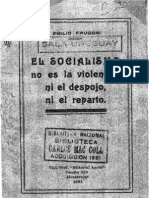 Frugoni Emilio - El Socialismo No Es La Violencia Ni El Despojo Ni El Reparto