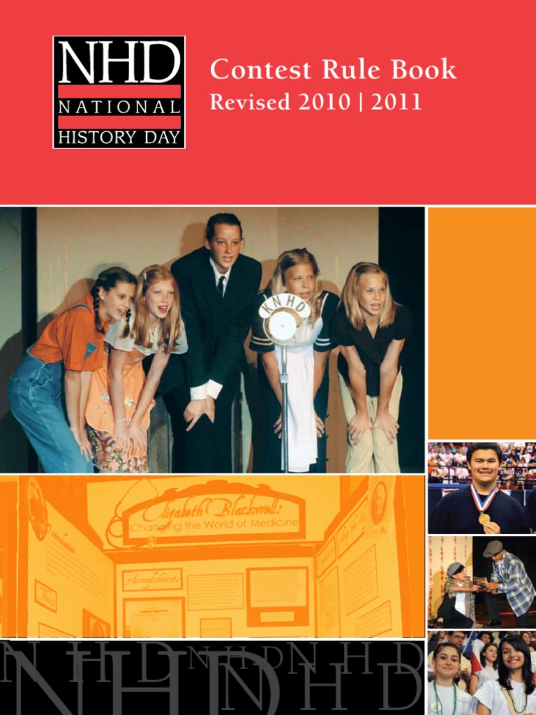 NHD Rulebook PDF Primary Sources Citation