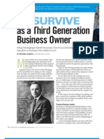 How To Survive As A Third Generation Business Owner