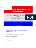 Integración Numérica Con Mathematica