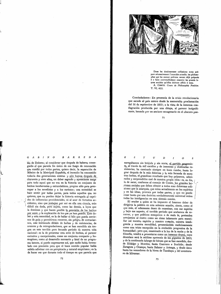 La Oración Civica de Gabino Barreda