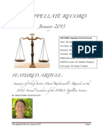 The Appellate Record, January 2013