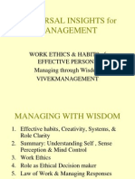 Work Ethics and Habits of Effective Persons