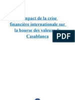 L’impact de la crise financière internationale sur la bourse des valeurs de Casablanca