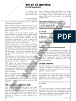 Explanatory Notes On CE Marking: Low Voltage Directive (NSR), EMC Legislation