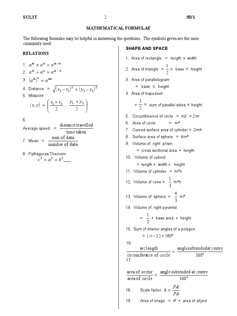 A Formula | PDF | Teaching Methods & Materials