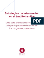 Estrategis de Intervención en el ambito familiar.