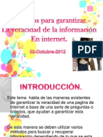 I Veracidad de La Informacion de Internet