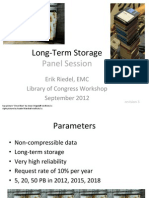 Sept 2012 Riedel Long-Term Storage Panel Session