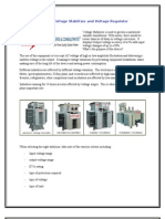Servo Voltage Stabilizer and Voltage Regulator Controller

