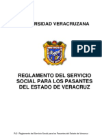 Reglamento Del Servicio Social para Pasantes Del Estado de Veracruz