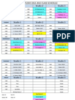 JDS Class Schedule