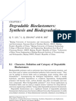 Degredation bioelastomers synthesis