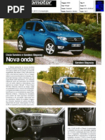 NOVOS DACIA SANDERO E SANDERO STEPWAY NA "EXPOMOTOR"
