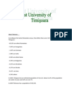 Timisoara Population and University Details