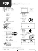 Uts Bahasa Inggris Kelas 2 SD