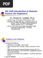 An Introduction To Materials Science For Engineers