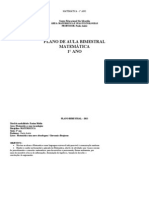 Planejamento Bimestral Do 1º Ano de Matemática