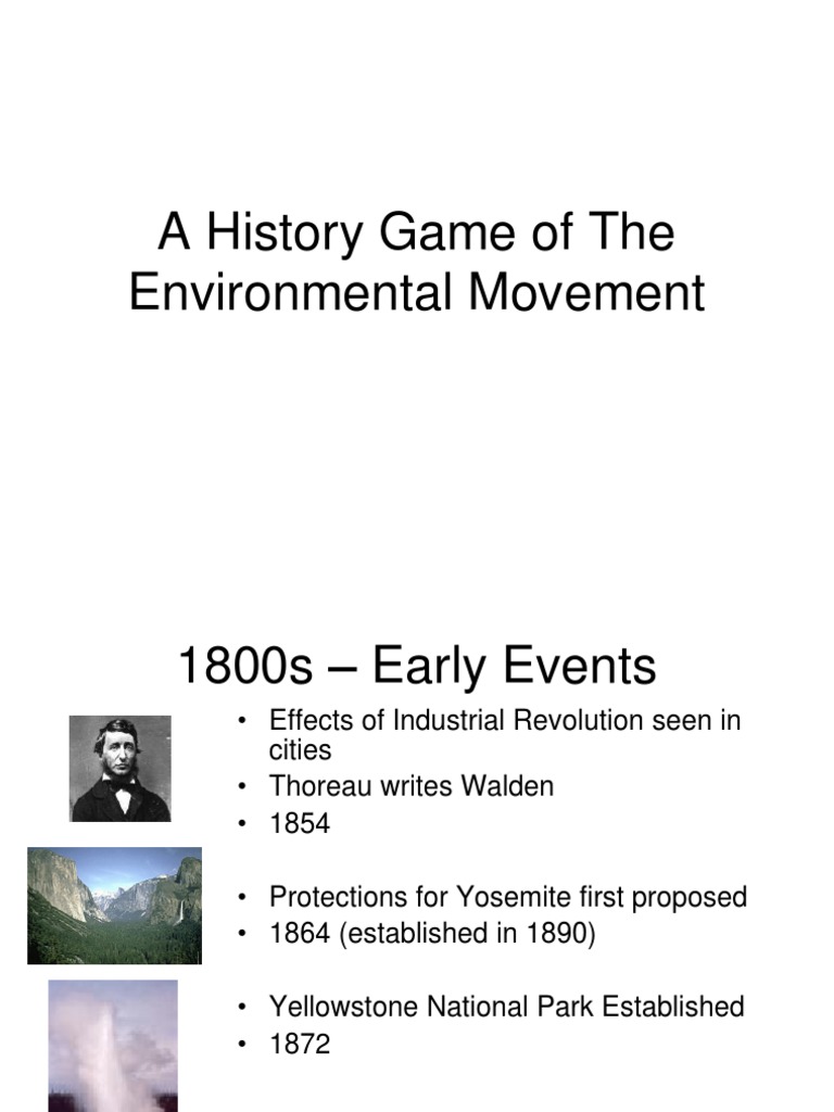 Environmental Movement Timeline | PDF | Travel