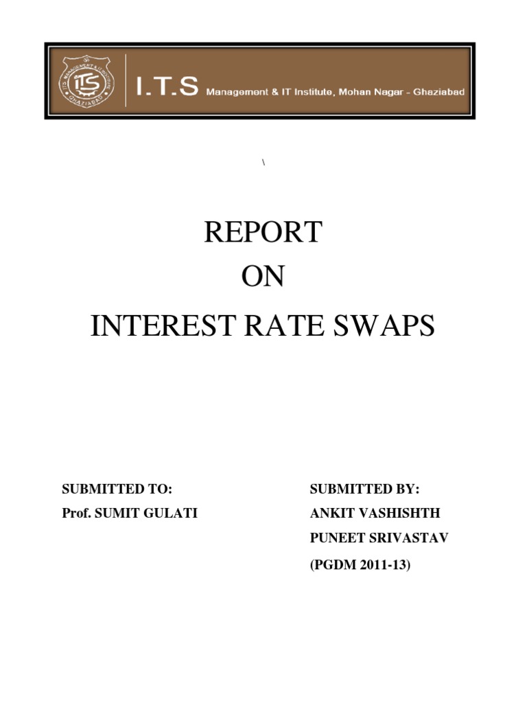Interest Rate Swaps | PDF | Interest Rate Swap | Swap (Finance)