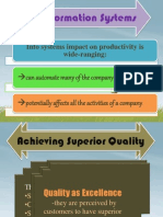 9.) Information Systems: Can Automate Many of The Company Activity. Potentially Affects All The Activities of A Company