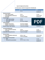 Assignment Due Dates