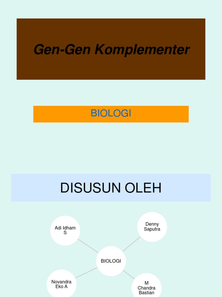 Gen Komplementer (XII IPA III) | PDF