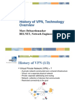 History of VPN, Technology: Marc Debaerdemaeker BELNET, Network Engineer