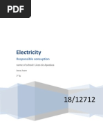 Electricity: Responsible Consuption