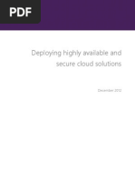 Deploying Highly Available and Secure Cloud Solutions