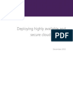 Deploying Highly Available and Secure Cloud Solutions