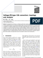 Voltage-Lift-Type Cu K Converters: Topology and Analysis: M. Zhu F.L. Luo