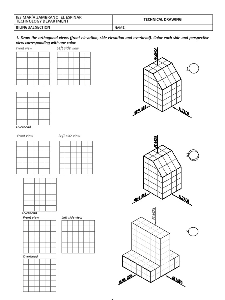 Exercises Technical Drawing Drawing Infographics Prueba gratuita