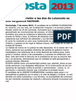 Mantener detenidas a las dos de Luluncoto es una verguenza nacional