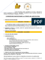 Conditii de Participare Curs Apicultor