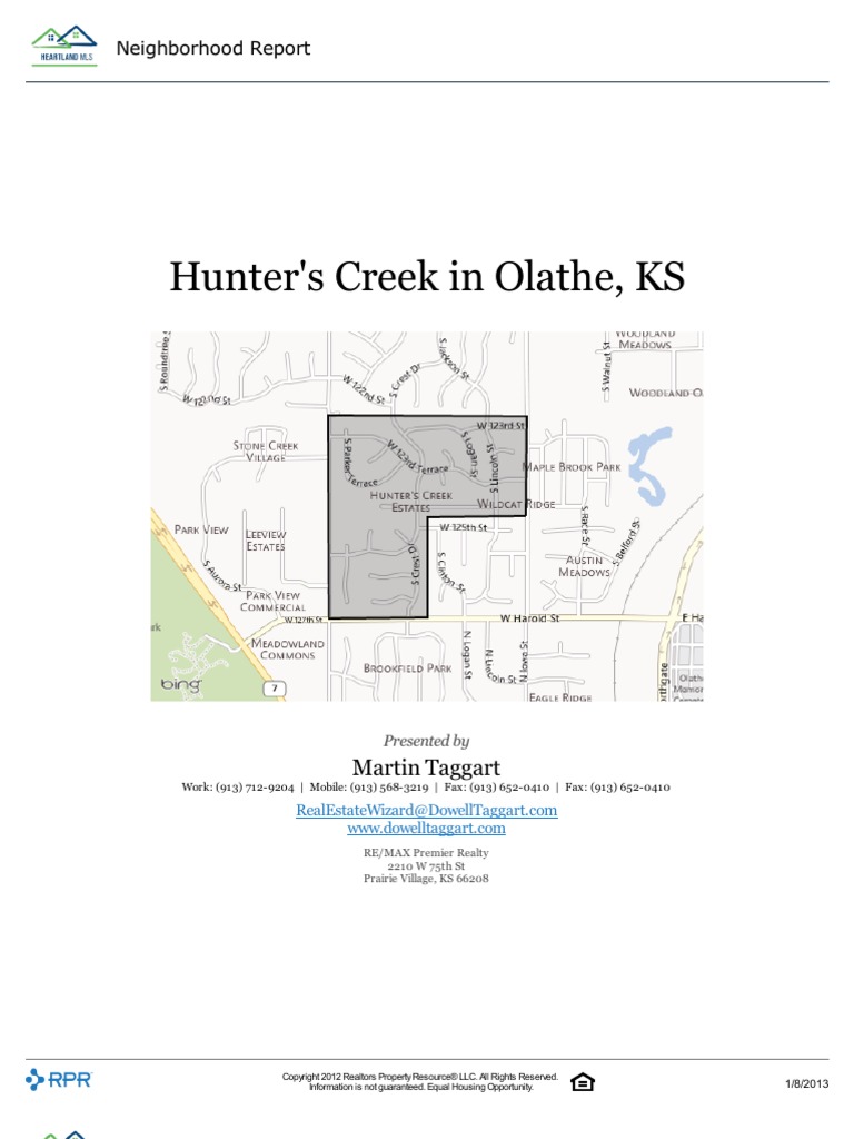 Hunter's Creek Subdivision Neighborhood and Real Estate Stats The Hunter's Creek Subdivision