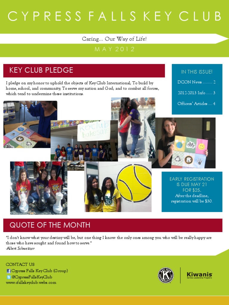 Cypress Falls Key Club | PDF | Baking | Business