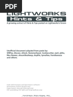 Download Lightworks Hints  Tips for version 11 by as3wi SN119528165 doc pdf