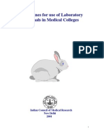 Guidelines For Use of Laboratory Animals in Medical Colleges