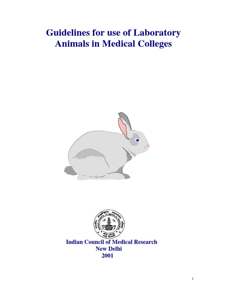 Guidelines For Use of Laboratory Animals in Medical Colleges | PDF ...