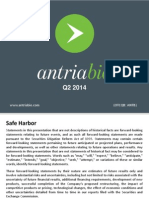 AntriaBio Investor Presentation