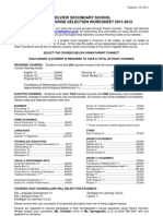 Grade 10 Course Selection Sheet