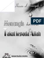 MENANGIS KARENA TAKUT KEPADA ALLAH