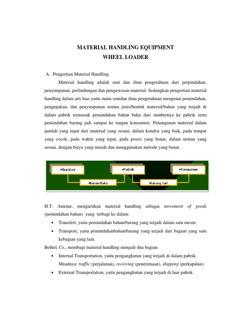 Material Handling Equipment | PDF
