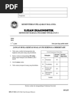 Diagnostic Test Bahasa Inggeris Tingkatan 1