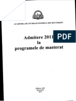 Admitere Master 2011